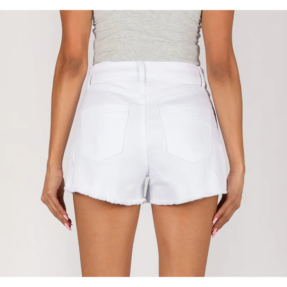 REWASH White Super High Rise Mom Daisy Duke Shorts 13 NWT - Picture 4 of 4